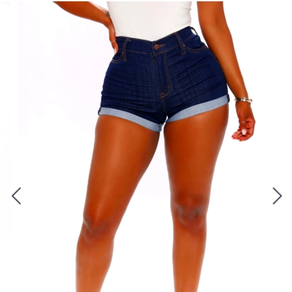 FN take a chance super stretch denim shorts